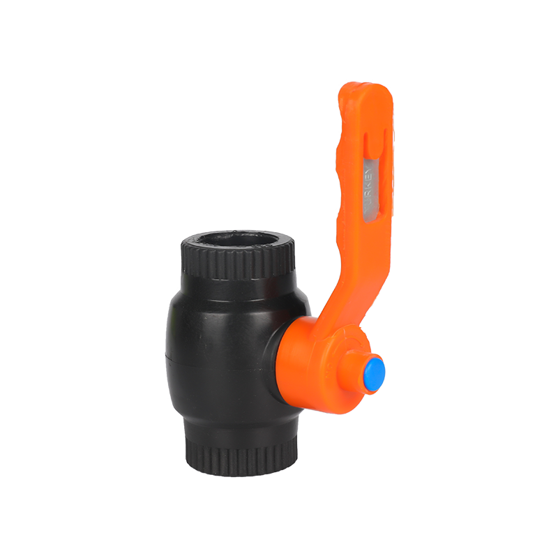 Plastic covered iron handle ball valve