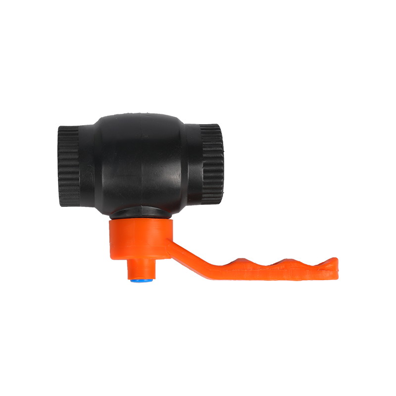 Plastic covered iron handle ball valve